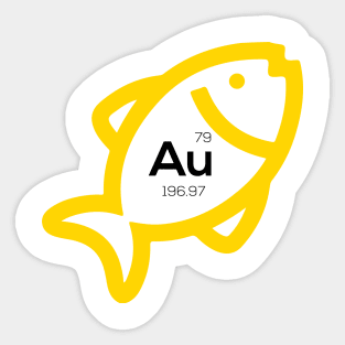 Golden Fish Sticker